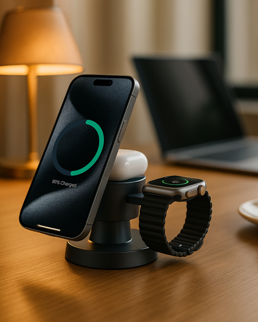 DockUnit™ 4-in-1 Magnetic Wireless Charging Station | Fast Charger