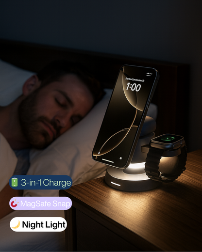 DockUnit™ 4-in-1 Magnetic Wireless Charging Station | Fast Charger